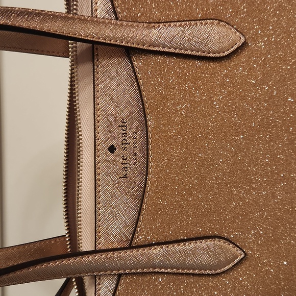 kate spade rose gold glitter purse - Picture 2 of 4